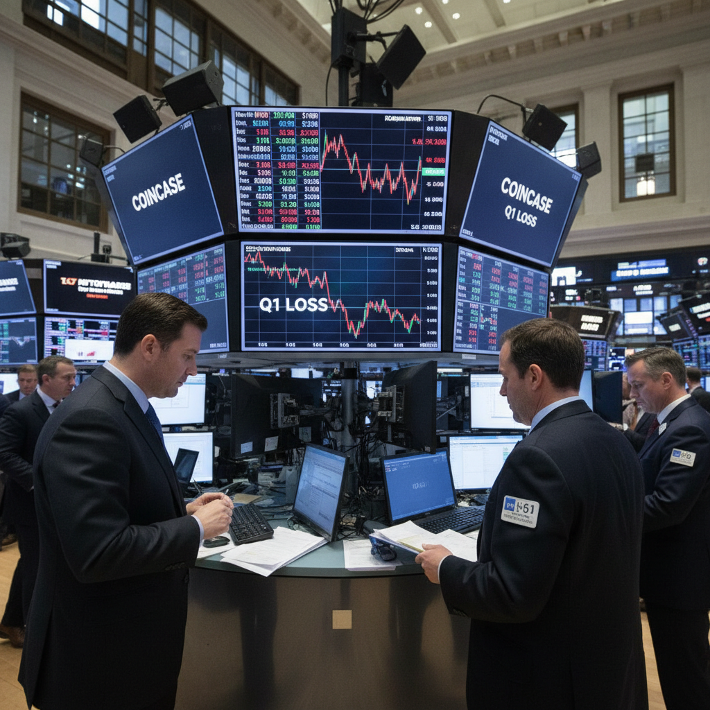 Coinbase Reports Q1 Loss as Crypto Market Slump Continues