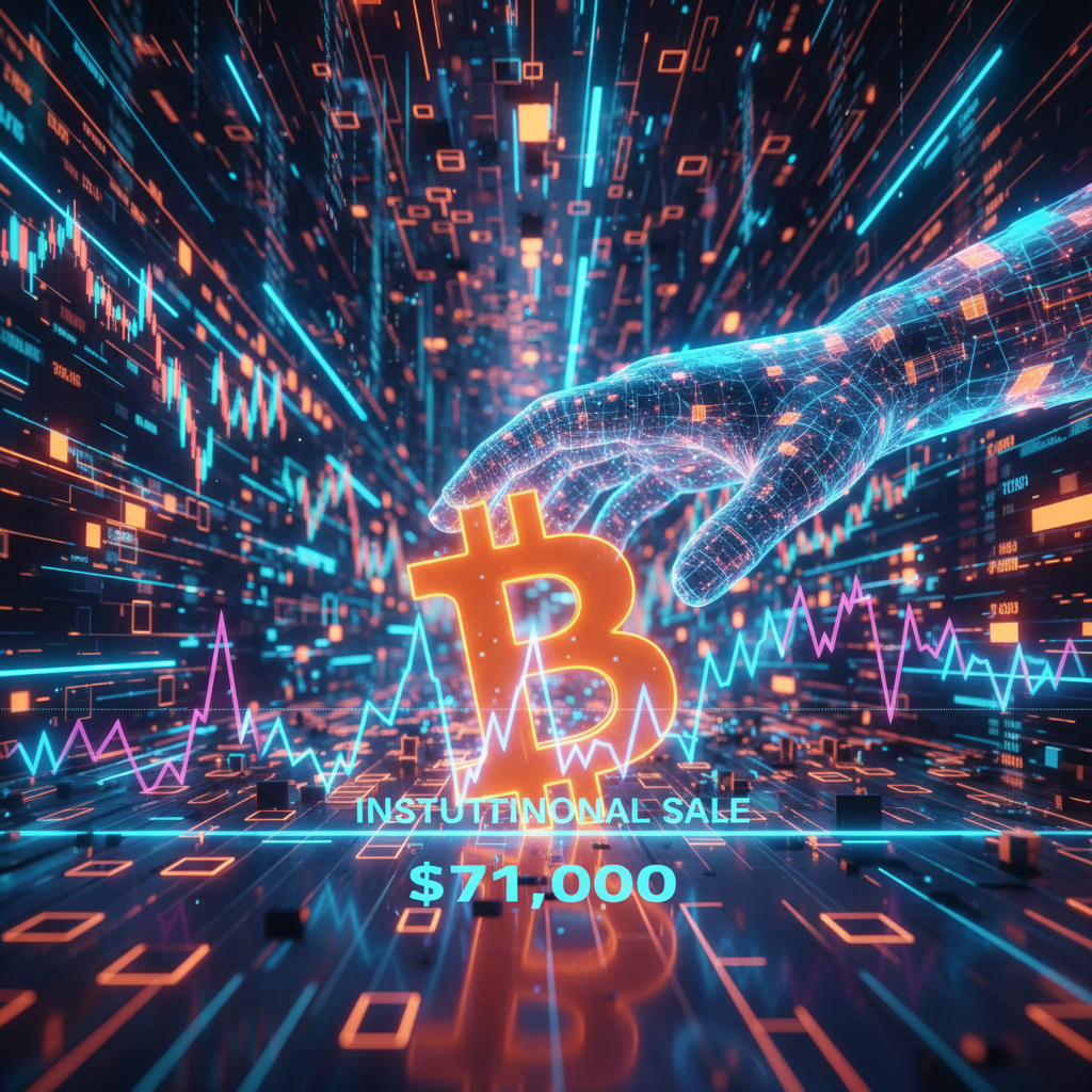 Bitcoin Dips Below $71,000 as Institutional Sale Weighs on Crypto