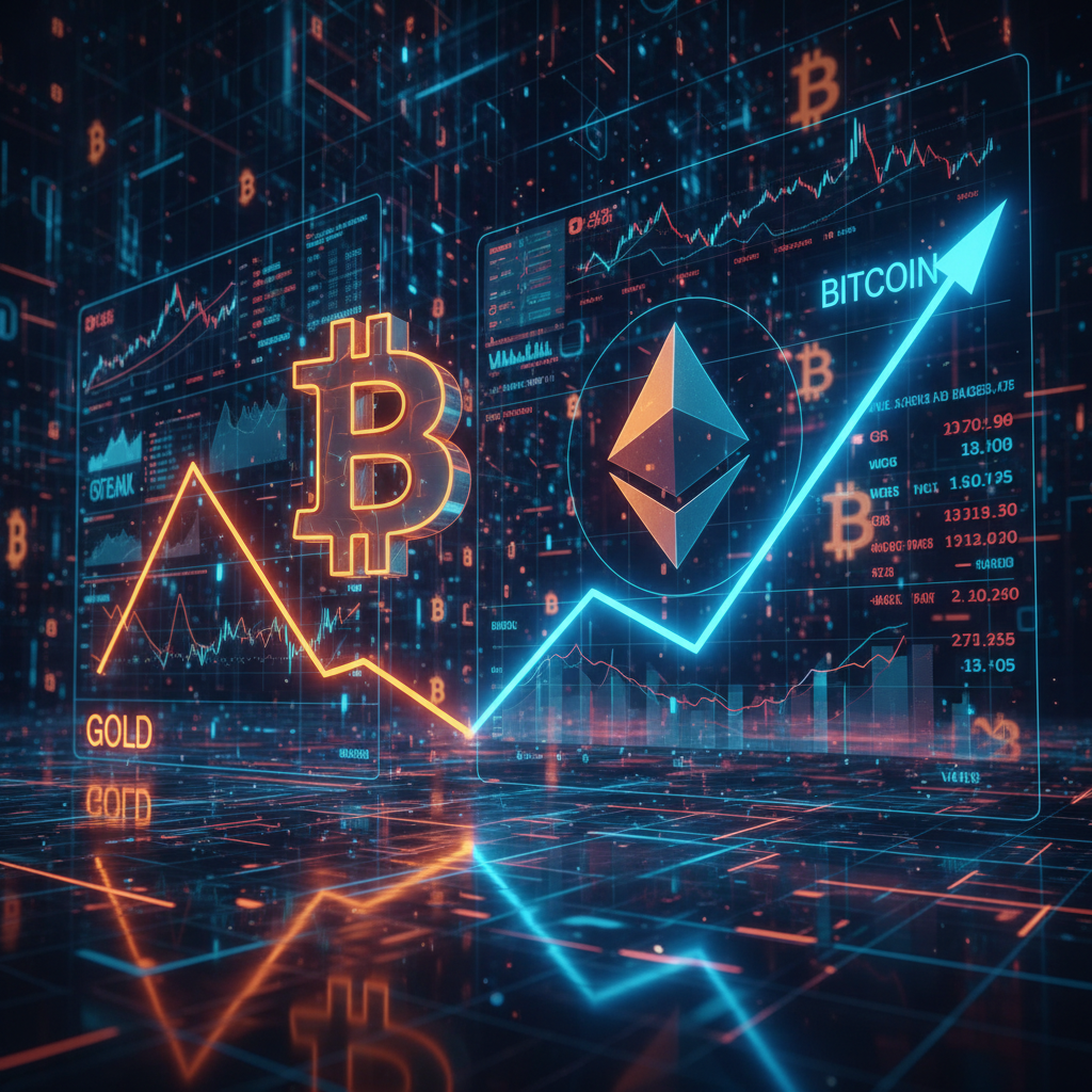 Bitcoin's Three-Month Rally Against Gold Snaps Amid ETF Inflows