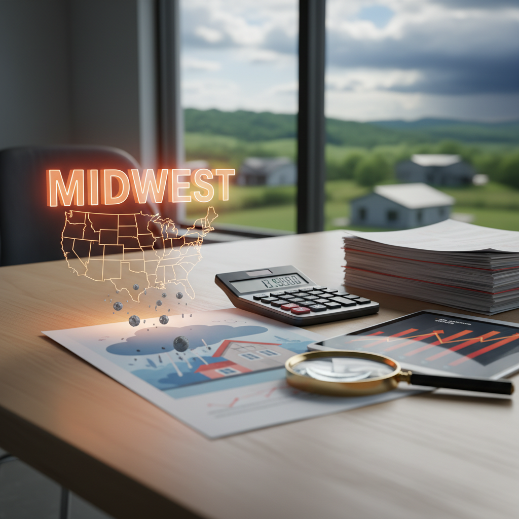 Midwest Home Insurance Soars: Hail Drives Rates Above Coastal States
